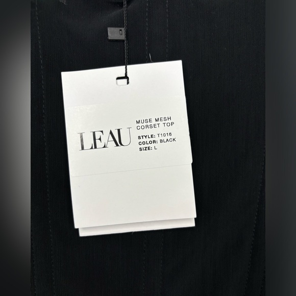 LEAU Clothing Muse Mesh Corset Top Size Large - Picture 5 of 11